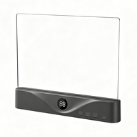 Lampe de lecture plate industrielle 2-en-1 avec logo personnalisé, alimentée par piles, LED écologique, lumière blanc chaud pour usage en chambre