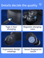 Écouteurs sans fil Silnek XY30 TWS, mini écouteurs intra-auriculaires avec placage CE FCC Rohs, Airbuds à charge magnétique, écouteurs Bluetooth