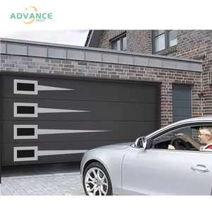 <span class=keywords><strong>Porte</strong></span> <span class=keywords><strong>de</strong></span> <span class=keywords><strong>garage</strong></span> sectionnelle en acier galvanisé abordable isolée et électrique solide pour villas résidentielles - Product Image 2