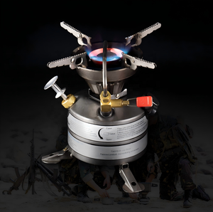 Estufa de Gasolina Portátil de 450 ml, Quemador de Acero para Exteriores, para Senderismo y Camping, Parrillas para Cocinar en Campamentos - BRS BRS-12A - Product Image 3