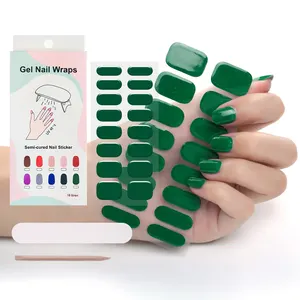 Beautysticker Gel strisce per unghie prezzo economico Gel per unghie con l'adesivo per unghie in Gel semi-polimerizzato Uv