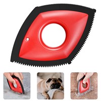 Brosse Peigne Démêlante 4-en-1 Manuelle pour Chiens et Chats, Nettoyage Flottant et Mini Grattoir Détailleur pour Animaux – Améliorez l'Élimination des Poils