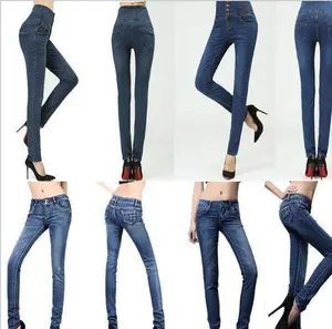 Liquidation overstock wholesale women ladies stocklot jeans slim fit skinny denim jeans women