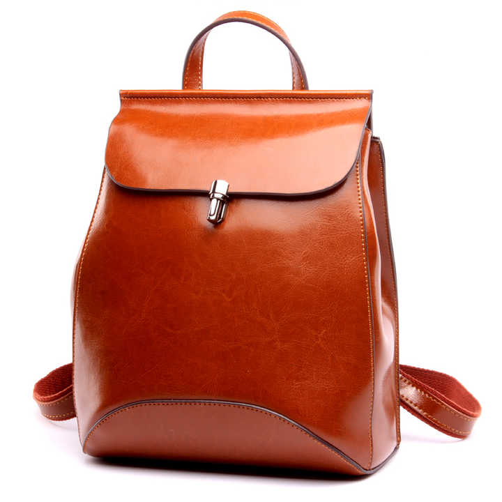 金达林真皮背包大容量女士包节日休闲风格包bolsos de mujer en cuero