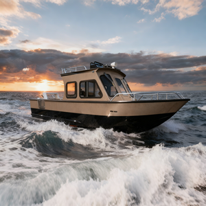 <span class=keywords><strong>Bateau</strong></span> <span class=keywords><strong>de</strong></span> pêche à cabine <span class=keywords><strong>en</strong></span> aluminium <span class=keywords><strong>de</strong></span> 6.6m, yacht offshore <span class=keywords><strong>de</strong></span> 22 pieds avec direction hydraulique à double barre et cabine rigide à vendre - Product Image 1