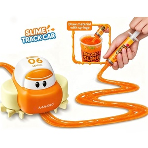 Set Giocattolo per Bambini con Auto su Pista di Slime Creativa, Percorsi Personalizzabili, Fango Magico Cristallino, Pista Elettrica per Auto - Product Image 1