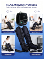 Nouvelles bottes de récupération sans fil à compression d'air 2026 – Masseur intelligent IA pour jambes entières, soulagement musculaire et thérapie sportive pour athlètes