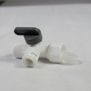 Válvula de bola con conector roscado de 3/8 pulgadas para purificador de agua, accesorio para tubería de PE - Product Image 1