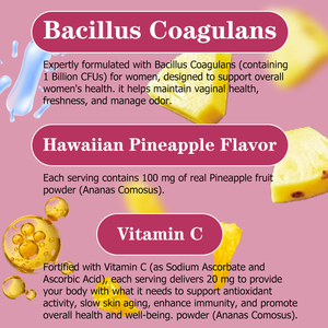 Gommes probiotiques de haute qualité pour femmes, mélange probiotique avancé, soutient la flore vaginale, aide à maintenir l'équilibre du pH - Product Image 5