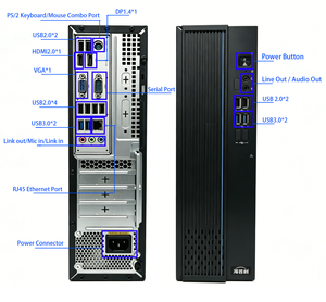 ฮาร์ดแวร์และซอฟต์แวร์ปรับแต่งได้ คอมพิวเตอร์แบบตั้งโต๊ะรุ่น KX-U6780A 2.7GHz Octa-Core 8L พร้อมเคสขนาดกะทัดรัด จอภาพ HD ขนาด 23.8 นิ้ว ชุดแพ็คเกจพร้อมพาวเวอร์ซัพพลาย - Product Image 2