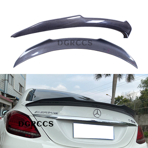For C-Class W205 4Door Sedan PSM Style Carbon Fiber <b>Rear</b> <b>Spoiler</b> Trunk Wing 2013-2022 Carbon Fiber - Product Image 1