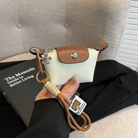 TikTok Hot Selling Zomer Nieuwe Stijl Mini Nylon Dumpling Sleutelhanger Modieus Kaarthouder voor Compacte en Lichtgewicht Sleutelhanger