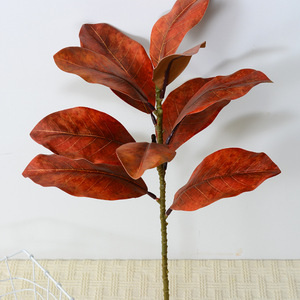 H-892 Decoración para el Hogar, Plantas Artificiales para Acción de Gracias con Hojas de <span class=keywords><strong>Magnolia</strong></span>, Hojas de Césped Verde Artificial, Hojas Artificiales - Product Image 2