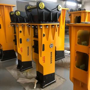 SOOSAN Hydraulic Breaker Model SB50 Box Silence Type demolition hammer with 100mm chisels and warranty for <b>quarry</b> and mining - Product Image 3