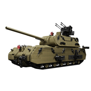 12GO 98001 3339PCS Ensemble de blocs de construction de modèle de char super-lourd statique Maus, jouet technique MOC en plastique moderne, cadeau de festival - Product Image 1
