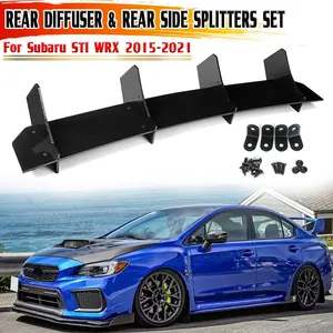 <b>Car</b> Rear Bumper <b>Diffuser</b> Spoiler Lip Rear Bumper Protector Rear Side Splitters Lip <b>for</b> Subaru STI WRX 2015-2021 2016 2017 2018 - Product Image 1