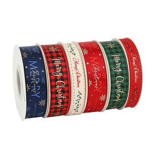 Jiuxia Christmas Printed Satin Ribbon 12M+ Diy Decoration For Holiday Gift Wrapping And Cake Tying - Product Image 5