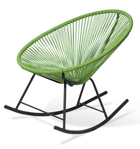 <span class=keywords><strong>Chaise</strong></span> à <span class=keywords><strong>bascule</strong></span> moderne en forme d'œuf <span class=keywords><strong>Acapulco</strong></span> Meubles en osier et résine tous temps pour l'extérieur et les repas Design coloré en bois et métal - Product Image 3