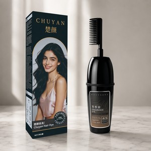 CHUYAN Fragrance Hair Dye Comb Scalp Friendly Formula Fast 15-Min Coloring for Daily Hair Refresh Direct Factory Price Halal App - Product Image 1