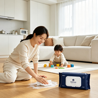 Lingettes humides universelles Langqiao écologiques et jetables, extra douces, pour tous types de peau, hygiène quotidienne domestique – Approvisionnement direct usine