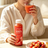 YuTangYuan Haitang Crabapple 100% Gemengde Puree Fruit Sap ISO HACCP HALAL Gecertificeerd Op Maat Gefilterd Natuurlijke Smaak 300ml OEM