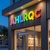 Insegna Luminosa LED RGB 3D Personalizzata in Acrilico per Bar, Centro Commerciale, Negozio, Auto, Decorazione per Feste