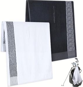 Toallas de camping estilo caddy de algodón y poliéster personalizadas al por mayor para golf - Product Image 1