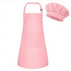 <b>Kids</b>' Chef Apron & Hat <b>Set</b> Durable Fashionable Adjustable 2 Pockets Polyester <b>for</b> Toddler Cooking <b>Baking</b> Painting - Product Image 3