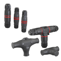 Conectores Impermeables IP68 M16 M20 de Bajo Precio, Tipo Recto, Enchufe de Rosca PA66 250V 20A Macho para Luminarias LED de Exterior