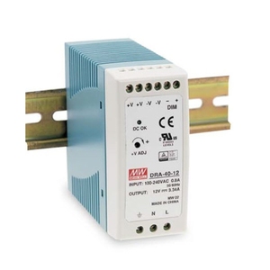 รางจ่ายไฟ3.3A ดิน12V DRA-40-12ได้ดีเอาต์พุตเดียวเอาต์พุต100-240VAC ความร้อนตามธรรมชาติ - Product Image 1