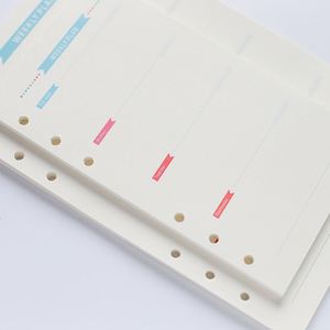 Pages de rechange perforées pour agenda (40 feuilles) – Motifs variés (à faire/maillage/hebdomadaire/mensuel) – Pour bureau/école/usage quotidien - Product Image 4