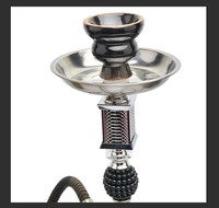 Silver Spot High-End KTV Bar Four-Pipe Hookah Set Fabricant de tuyaux en verre dédié Pot moyen Style arabe Trois tubes