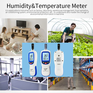 Cầm tay Trạm thời tiết ODM tùy chỉnh wt83 kỹ thuật số Mini ABS ẩm kế nhiệt độ độ ẩm mét - Product Image 6