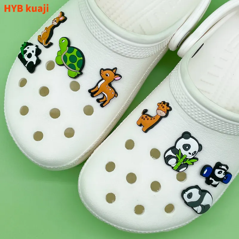 HYB kuajiスタイリッシュでエレガントなボタンデザイナー卸売ソフトPVC靴の装飾