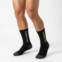 Chaussettes de sport ultra douces de créateur avec soutien de la voûte plantaire personnalisé, respirantes, avec slogan personnalisé, pour jeunes et adultes, usage quotidien et extérieur