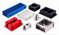 Boîtier de protection pour dispositif de sécurité hydraulique et pneumatique, usinage CNC, anodisation de l'aluminium, conception OEM