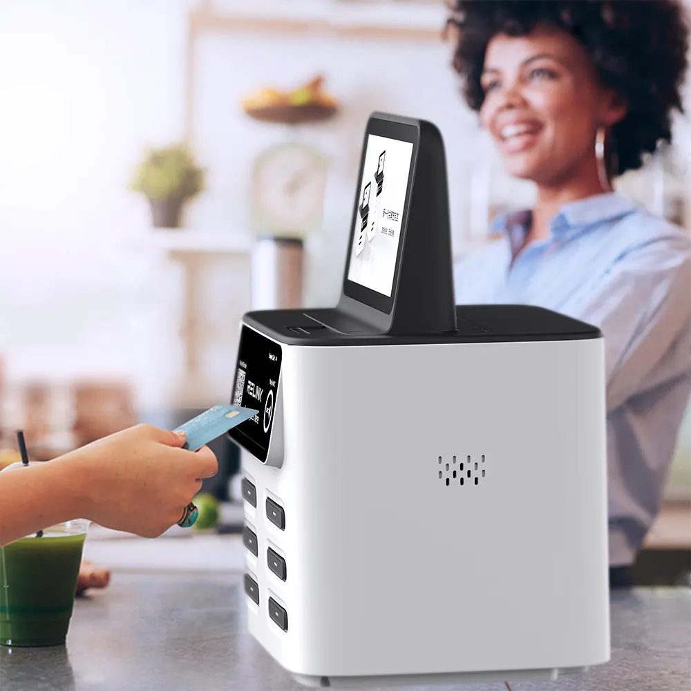 6 khe cắm di động chia sẻ ngân hàng điện NFC thuê nhanh Quảng Cáo Nhỏ Trạm Sạc