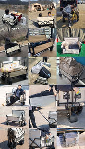 Nouveaux modèles de chariot pliant chariot de camping en plein air chariot pliable de jardin assis plage - Product Image 6