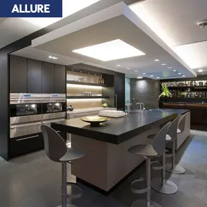 Allure Modern Design Levert Ontwerporganisatie Complete Sets Standaard Praktische Houten Modulaire Keukenkast Prijs