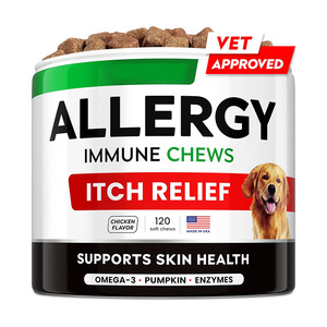 犬のアレルギー緩和抗かゆみソフトチューズオメガ<span class=keywords><strong>3</strong></span>フィッシュオイルパンプキン酵素スキン & コート免疫ペットヘルスケアサプリメント犬 - Product Image 6