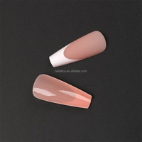 Super Strong Press on nails Long Coffin French nail tips Artificial Nail Free-Design DIY facile pour débutant NADECO