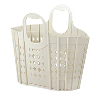 Organisateur de vêtements pliable en plastique, type sur pied, panier à linge pour usage domestique, rangement pour salon