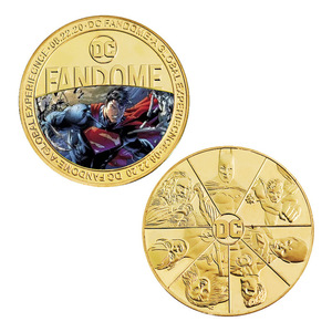 Moneda Conmemorativa de <span class=keywords><strong>Superman</strong></span> con Temática de Películas Americanas, Bañada en Oro de 24K, de Doble Cara, Proceso de Fundición a Presión, Gran Venta - Product Image 5