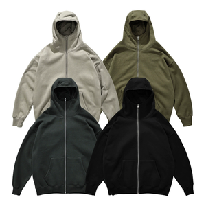 Nouveau <span class=keywords><strong>Sweat</strong></span> à Capuche en Polaire 350G avec Fermeture Éclair Métallique Masquée JKM 2026, Manches Côtelées, pour Homme - Product Image 5