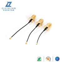 Conector hembra impermeable RP SMA Cable de terminal U.FL con tipo de conector coaxial RF