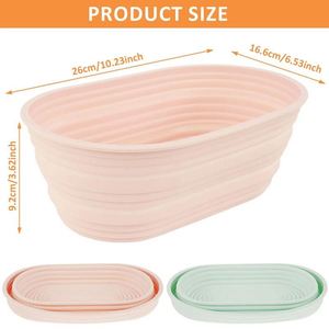 Juego de <span class=keywords><strong>2</strong></span> cestas redondas pequeñas para pan, con 5 compartimentos, para panadería, con diseño navideño, para máquina de masa, con cuchillo para pan y caja de almacenamiento. - Product Image 6