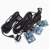 Size-21.5mm pelacak modul ultrasonik tahan air AJ-SR04M