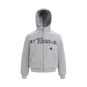 Insignia Desmontable Letra Impreso Sudadera Con Capucha Para Hombre Otoño Suelto, Casual Y De Moda Ins - Product Image 1