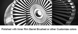 Forged Hub Forged <b>Wheel</b> Structure 19inch 20inch 21inch 22inch 23inch Polished with Inner Rim Barrel <b>Brushed</b> - Product Image 2