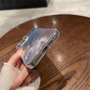 Coque de téléphone antichoc intégrale à paillettes estampillées à chaud motif queue de renard, à grands trous, compatible avec iPhone 16 Pro Max - Product Image 3